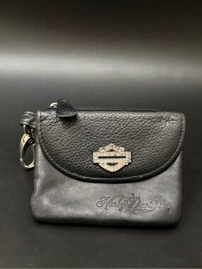 Harley-davidson Black Leather Wallet